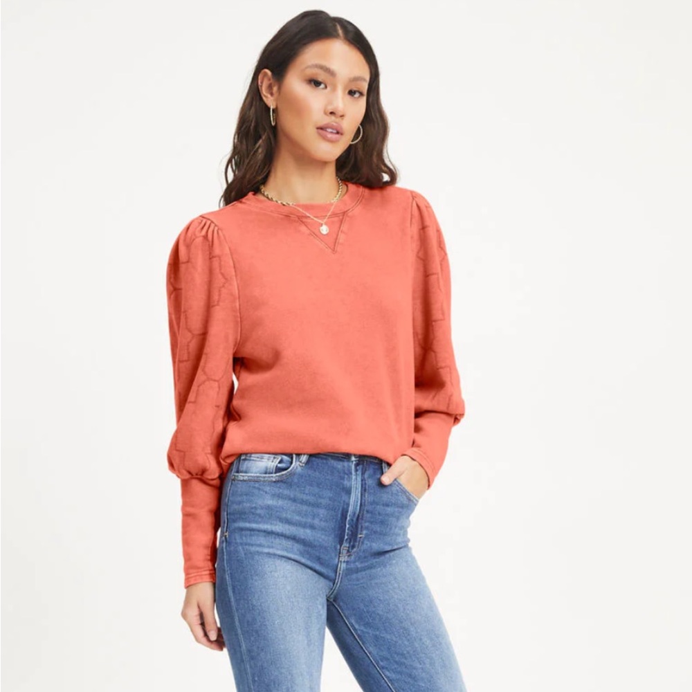 COTTON PUFF SLEEVE
SWEATSHIRT - FADED